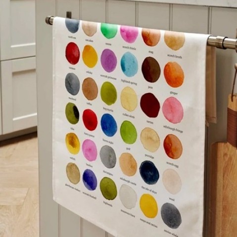 The Colours of Scotland Cotton Teatowel - Made in the UK The Colours of Scotland Cotton Teatowel - Made in the UK